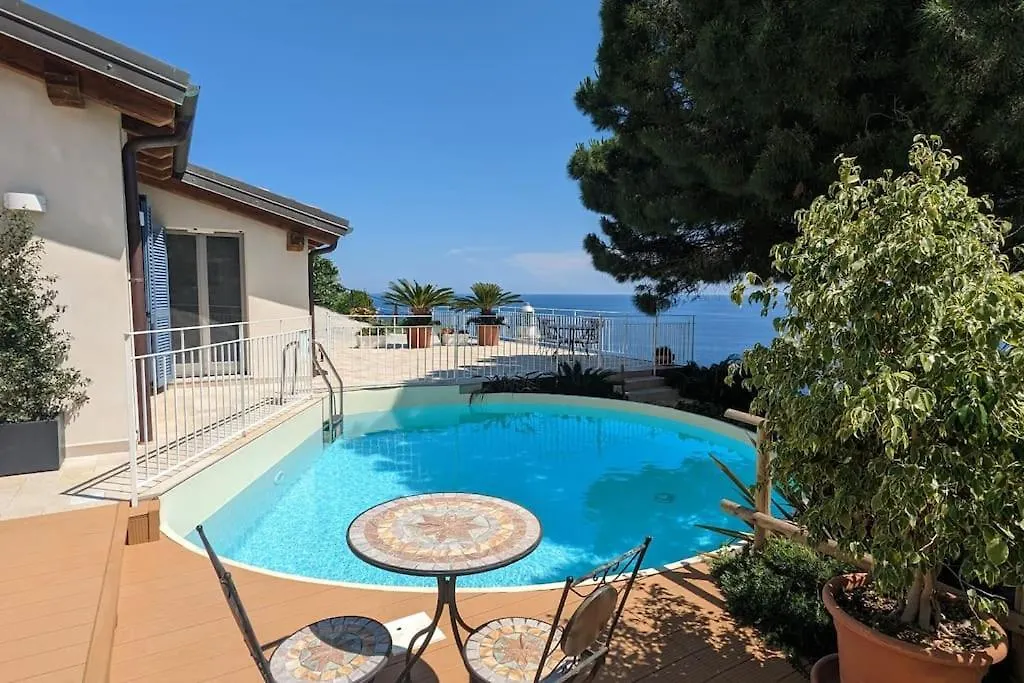 Villetta Con Piscina Su Terrazza Vista Mare Sanremo