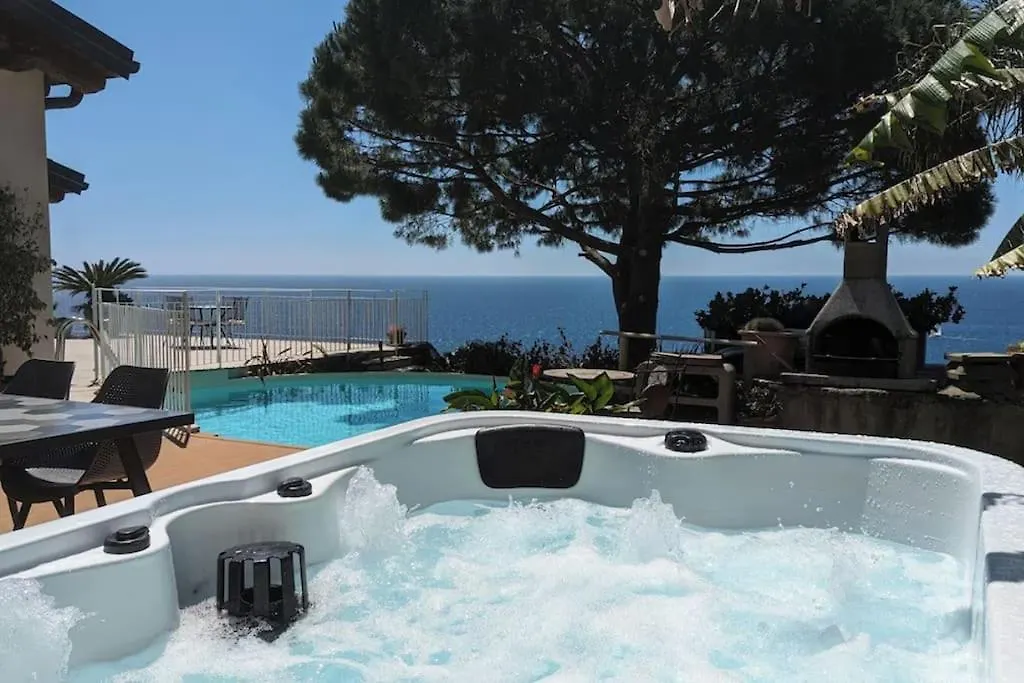 Villetta Con Piscina Su Terrazza Vista Mare Sanremo Italy